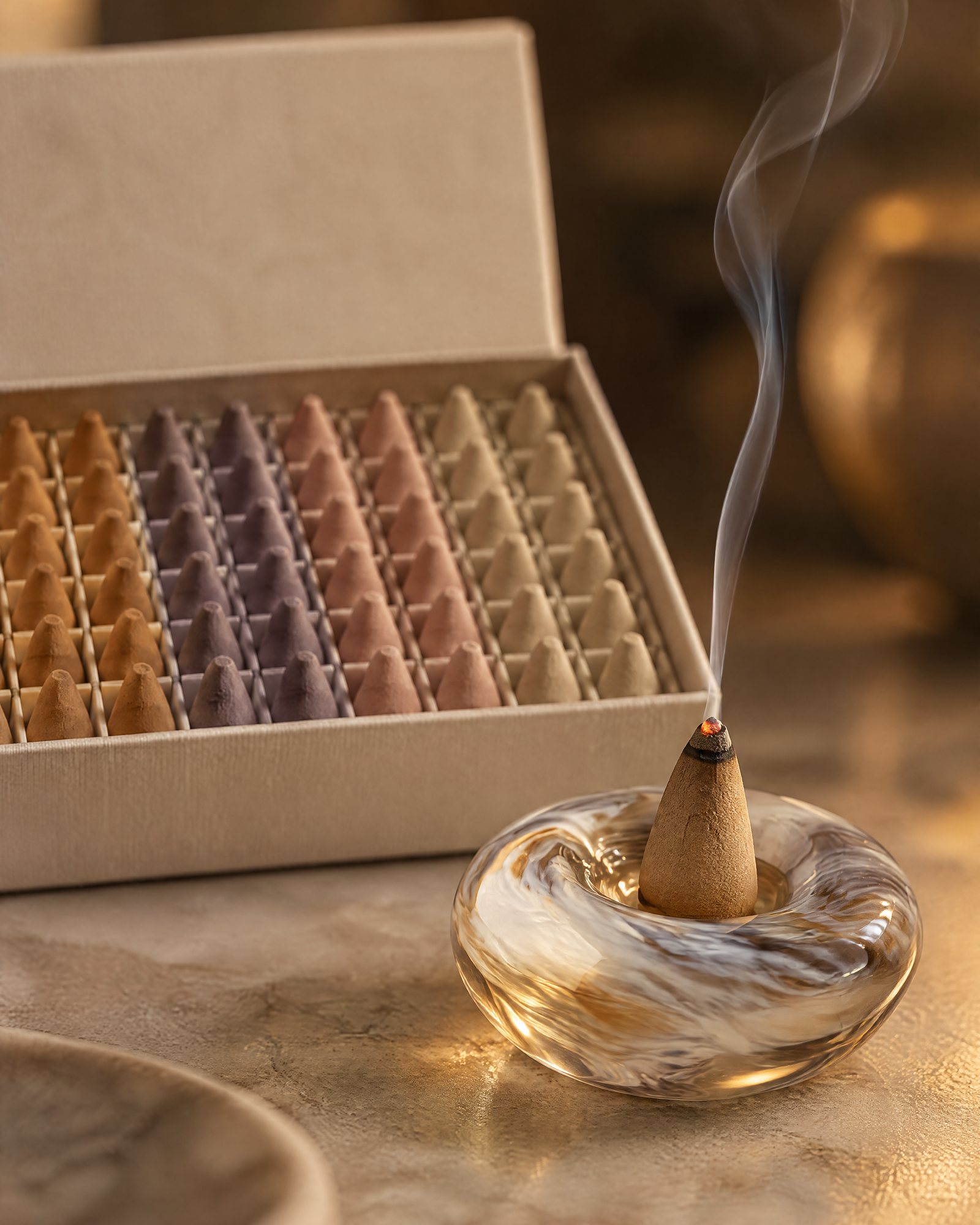 Close-up of The Evening Incense Set