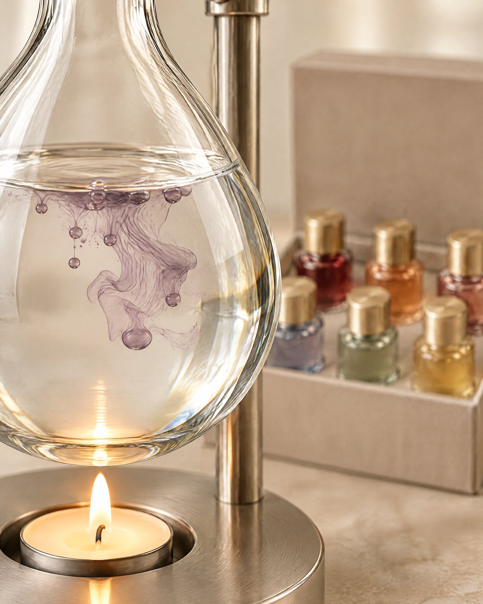 Close-up of The Pendant Burner Set